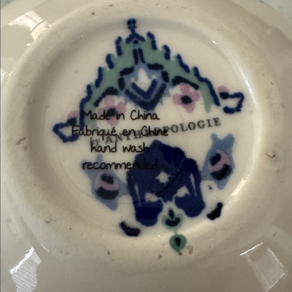 ANTHROPOLOGIE LILIA MEASURING CUPS STONEWARE SET OF 3 - Picture 3 of 7